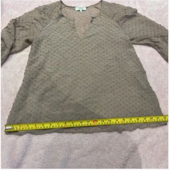 Babaton Aritzia "Augusta" Silk Swiss Dot Blouse - Picture 8 of 14